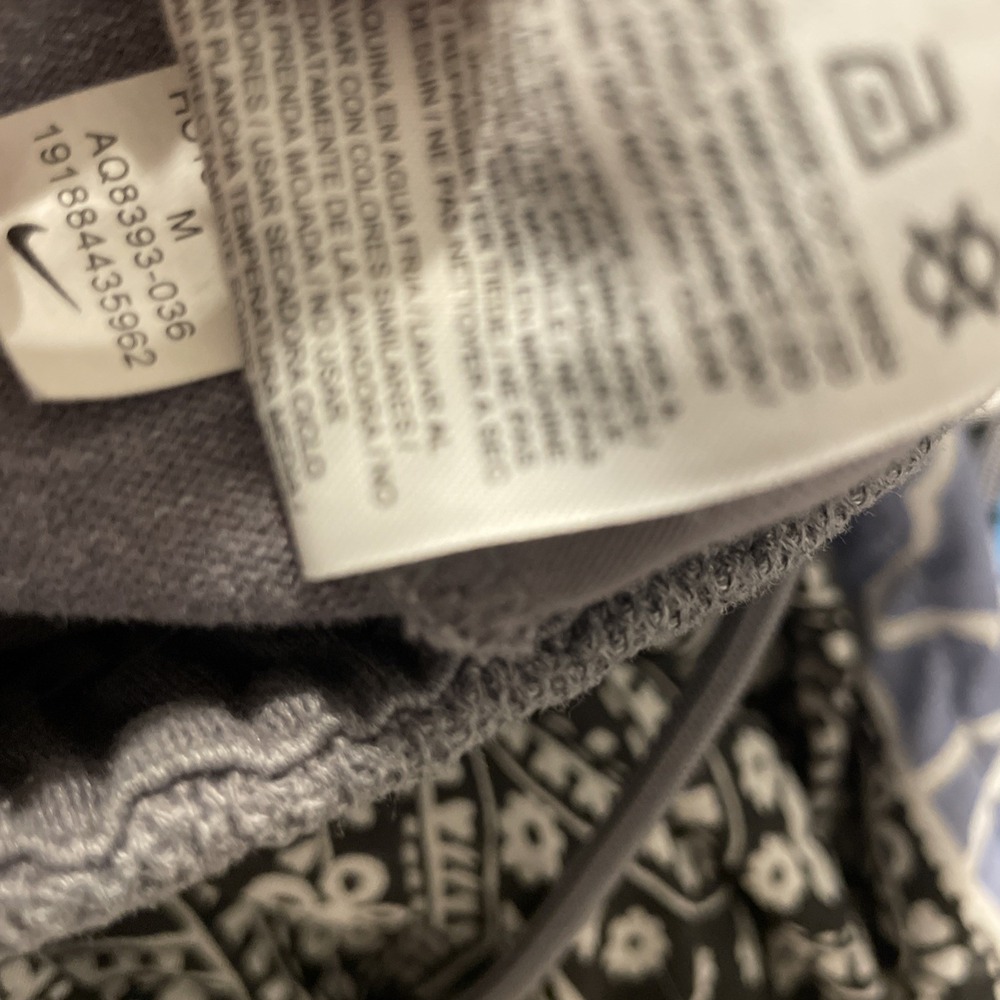 Nike AV15 Advance Knit Joggers Medium Heather Dark Gray Sweatpants Zip Pocket - Picture 6 of 7